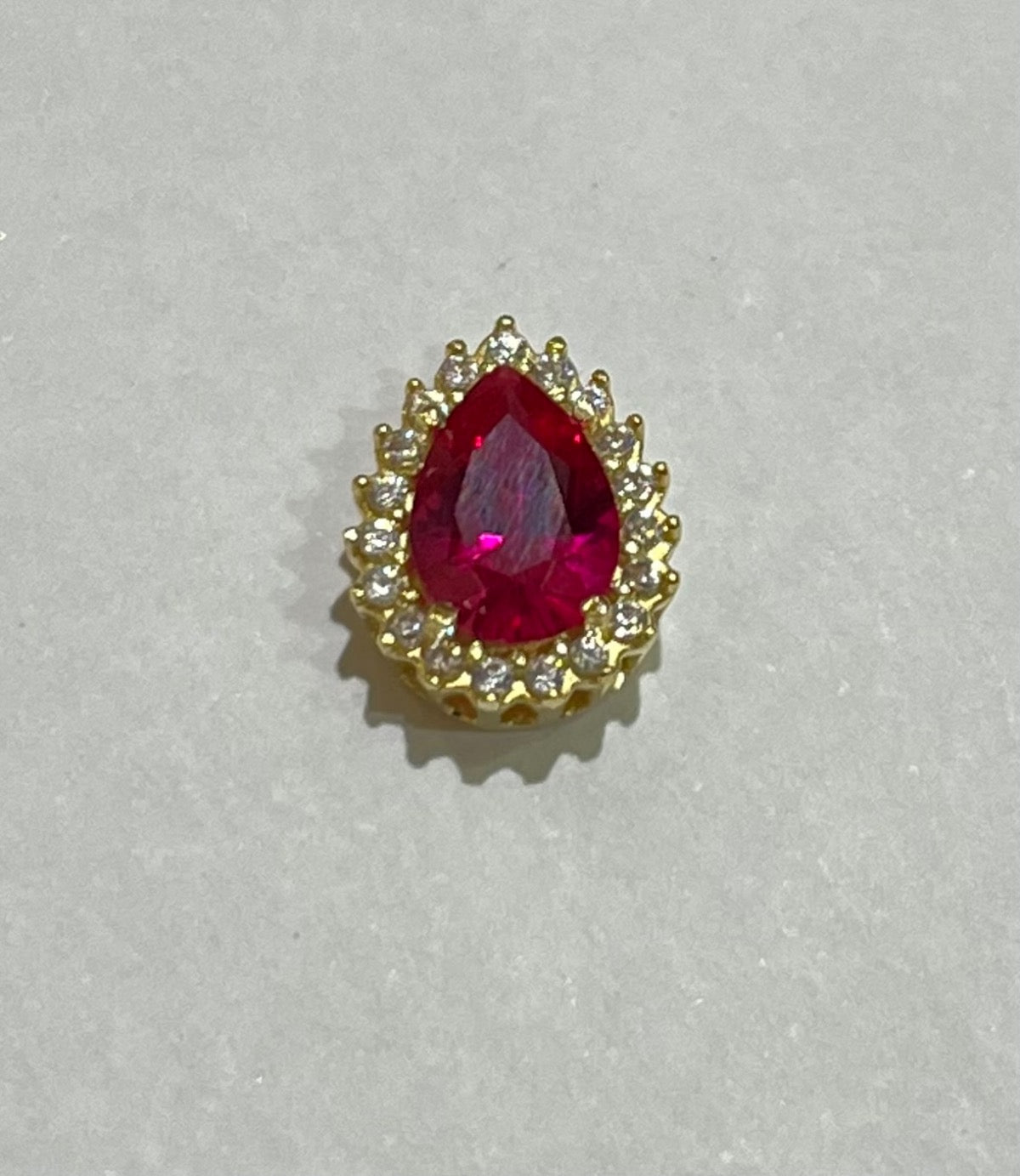 18K Yellow Gold Charm with CZ