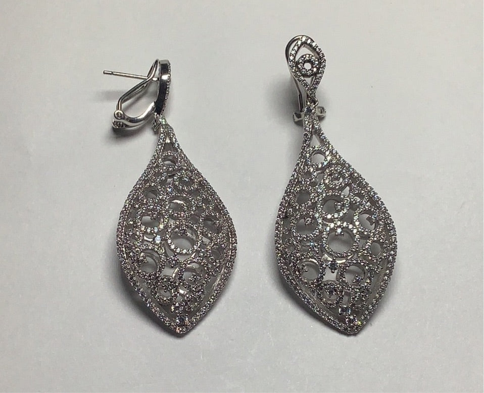 Silver Earring with CZ