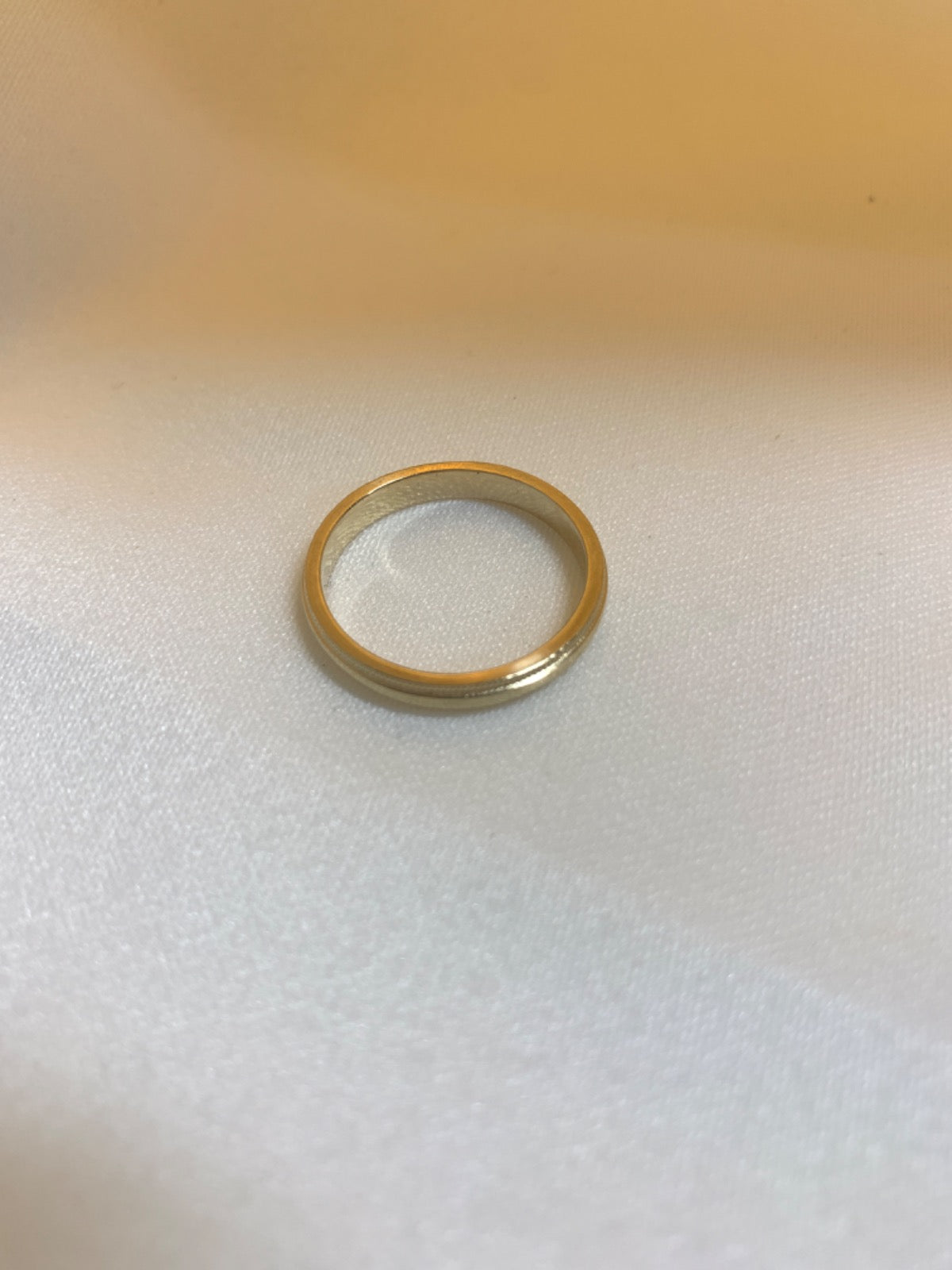 14K Yellow Gold  Wedding Band