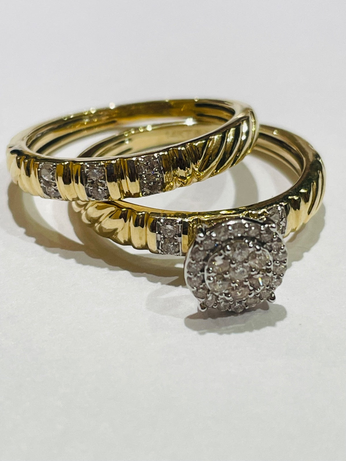 14K Yellow Gold  Engagement Ring with Diamond