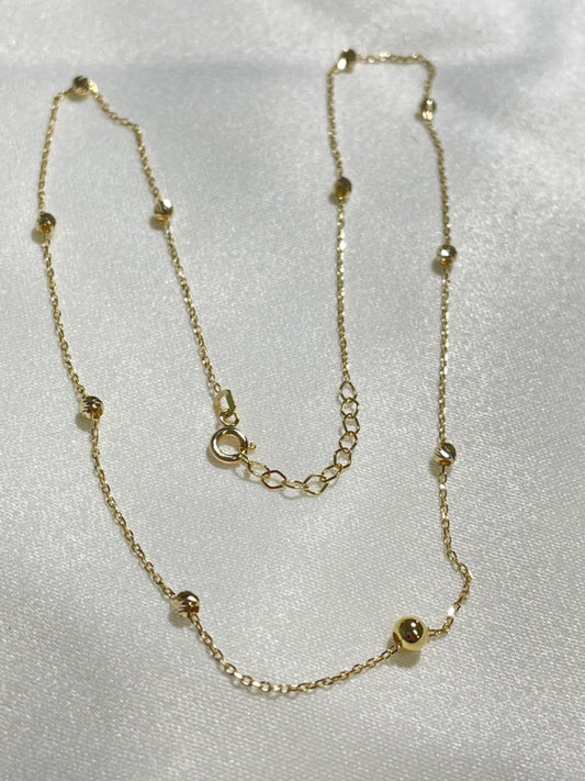 18K Yellow Gold Ball’s  Chain