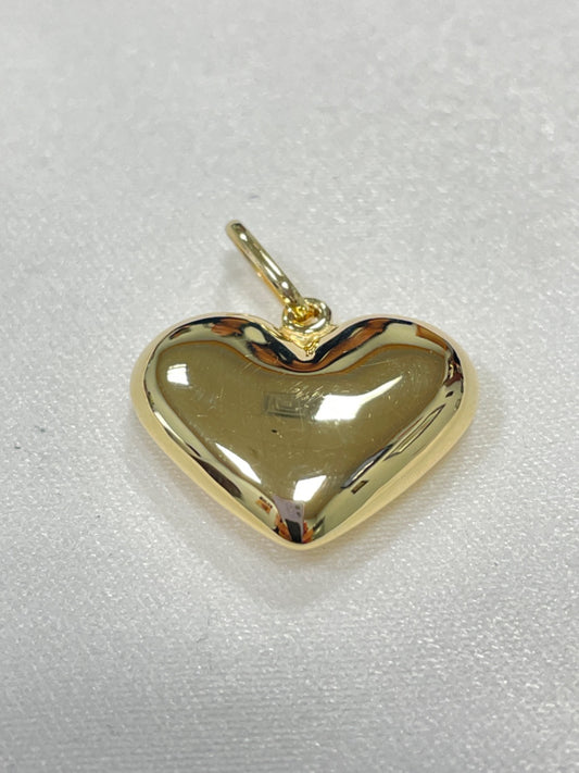 18K Yellow Gold Heart Pendant