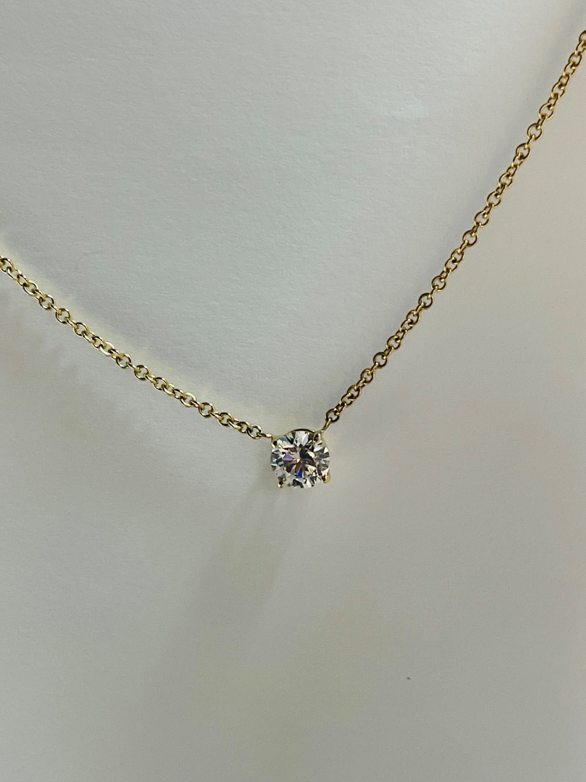14K Yellow Gold  Charm Necklace Set with Diamond