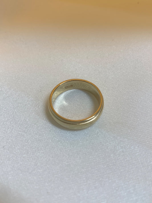 14K Yellow Gold  Wedding Band