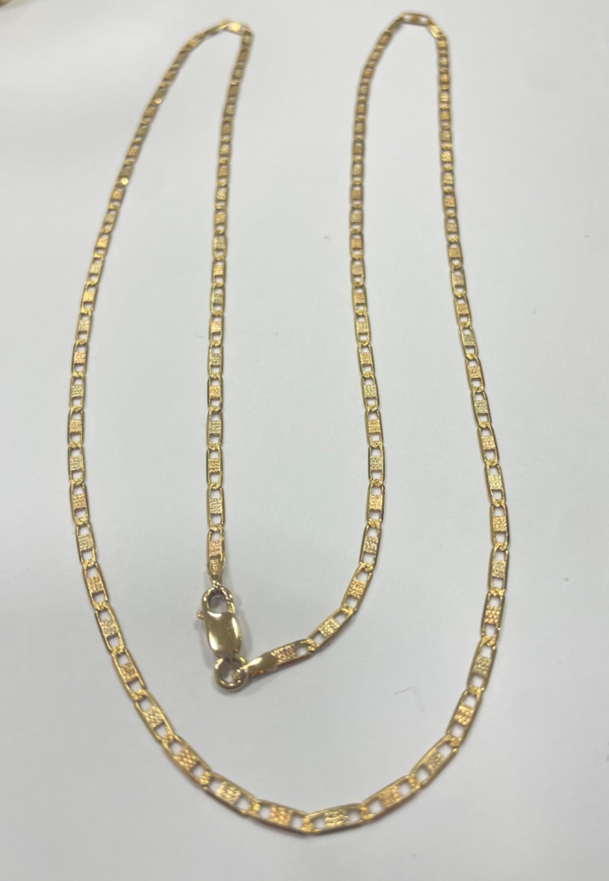 18K Yellow Gold Piastrine  Chain