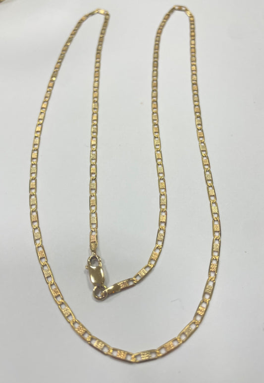 18K Yellow Gold Piastrine  Chain