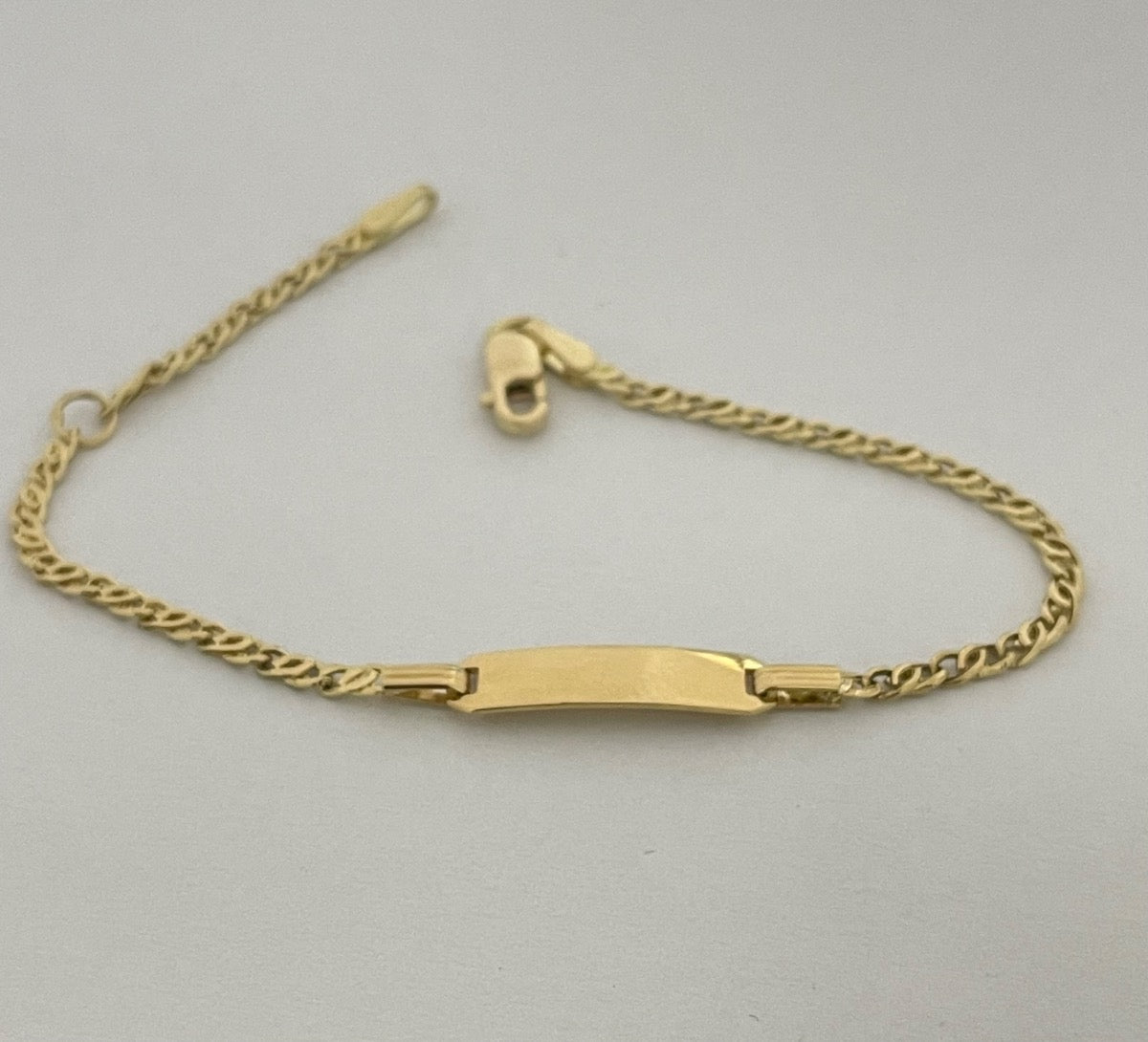 18K Yellow Gold ID Baby Bracelet