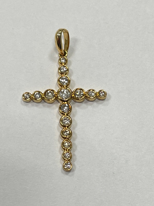 14K Yellow Gold  Pendant with Diamond
