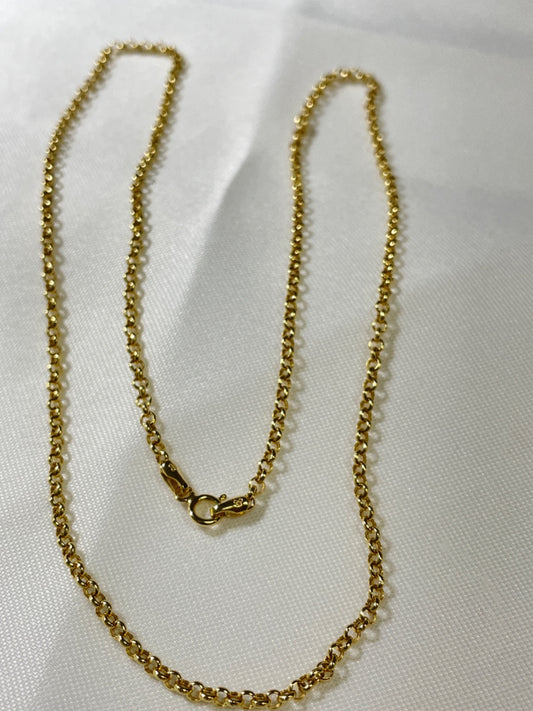 18K Yellow Gold Portugues Link  Chain