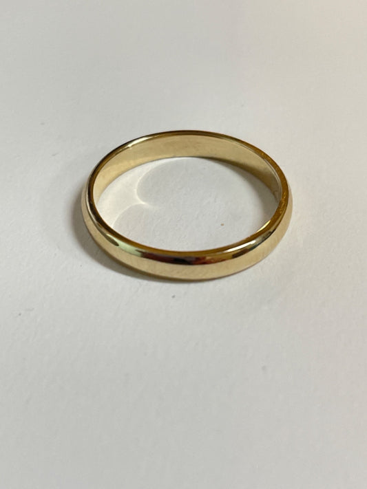 14K Yellow Gold  Wedding Band