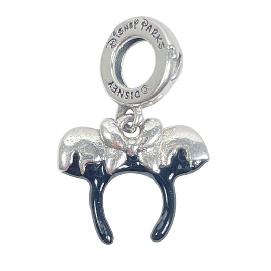 White Silver Minnie Charm with CZ