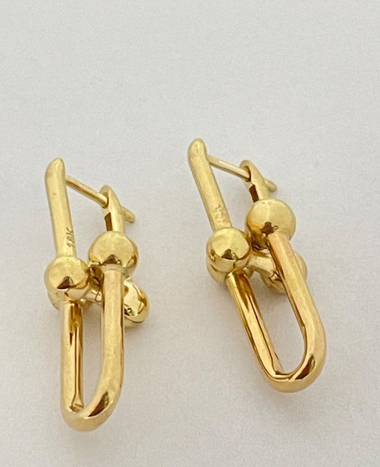 18K Yellow Gold  Earring