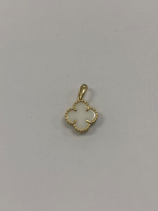 14K Yellow Gold Clover  Pendant