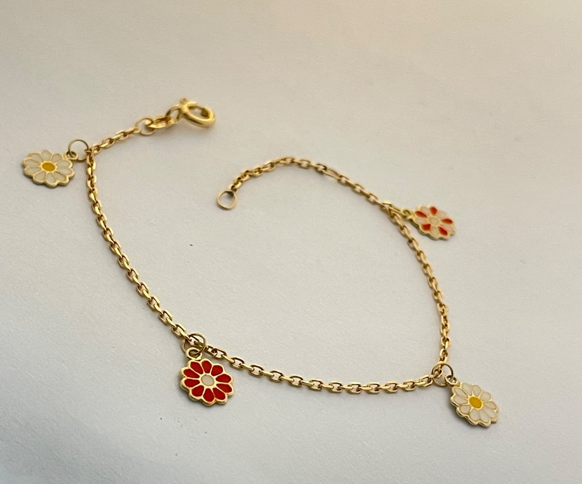 18K Yellow Gold  Baby Bracelet