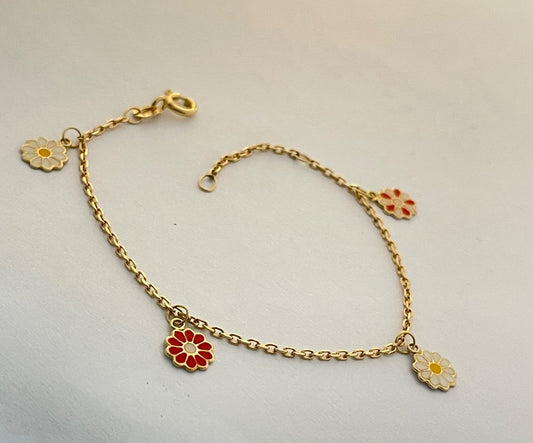 18K Yellow Gold  Baby Bracelet