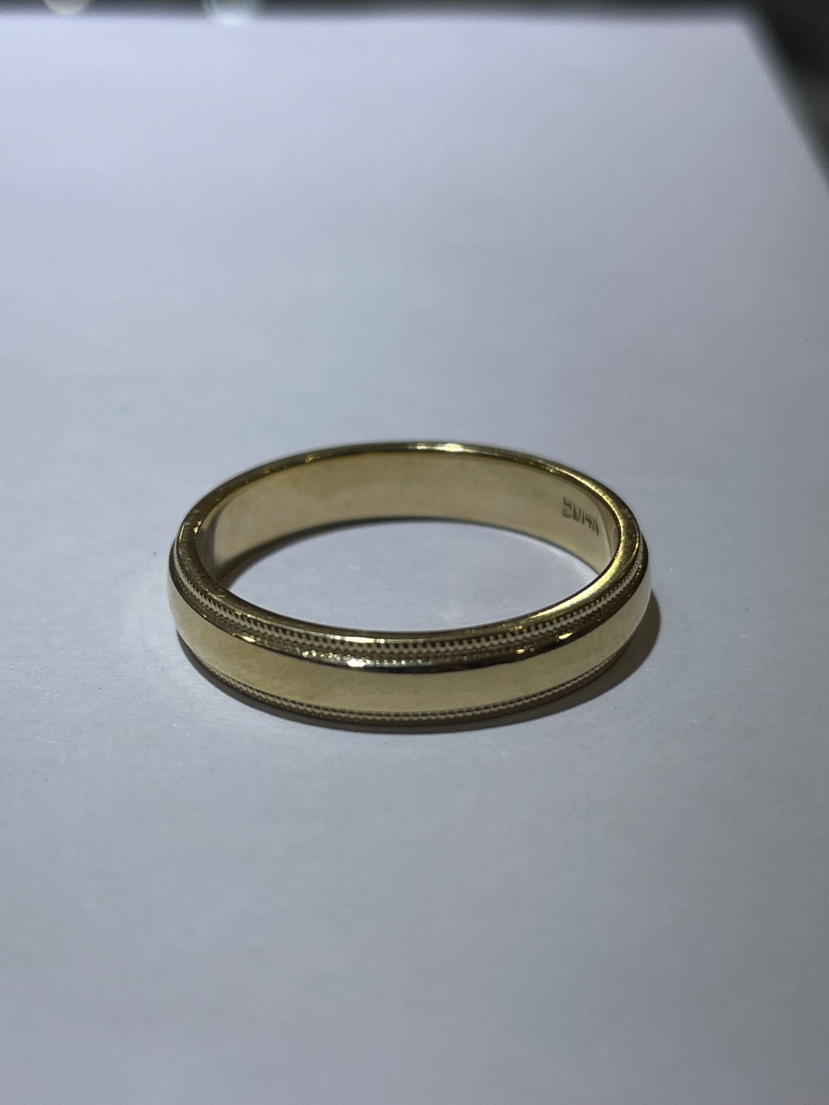 14K Yellow Gold  Wedding Band