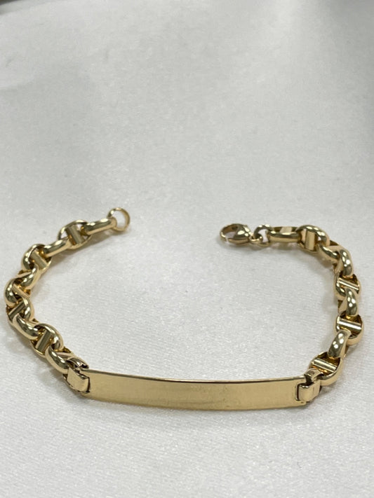 18K Yellow Gold ID Bracelet