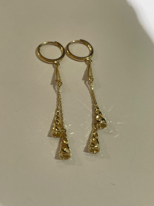 14K Yellow Gold  Earring