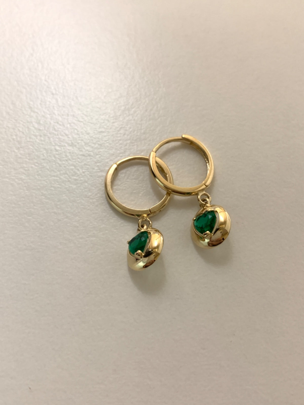 14K Yellow Gold  Earring with CZ