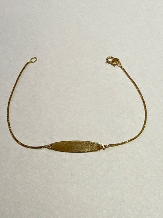 18K Yellow Gold  Baby Bracelet