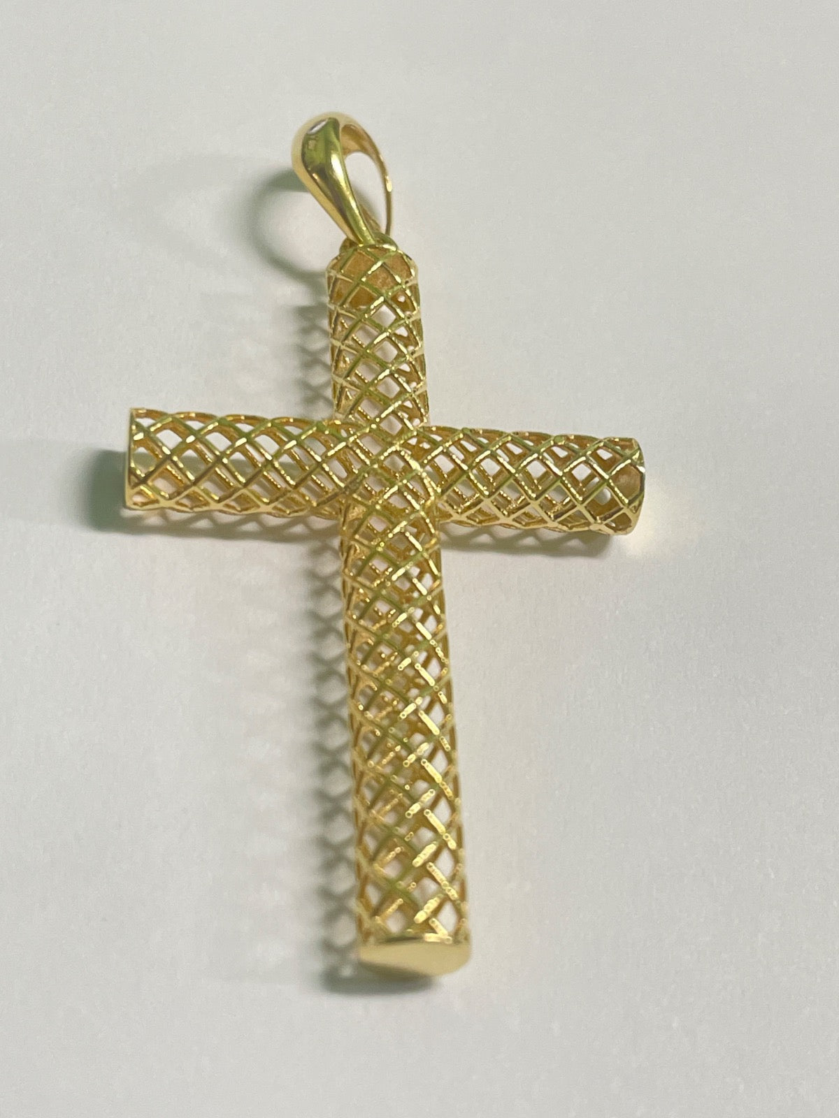 18K Yellow Gold Cross  Pendant