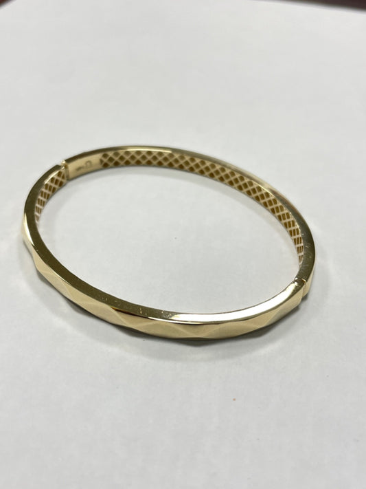 14K Yellow Gold Bagel  Bracelet