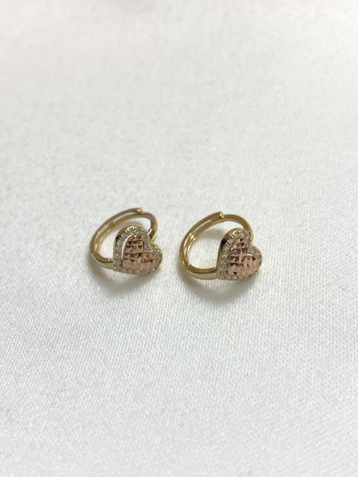 14K Yellow Gold  Earring with CZ