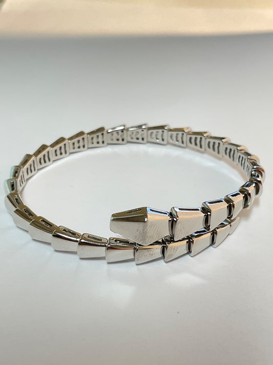 White Silver Bvgari Bracelet