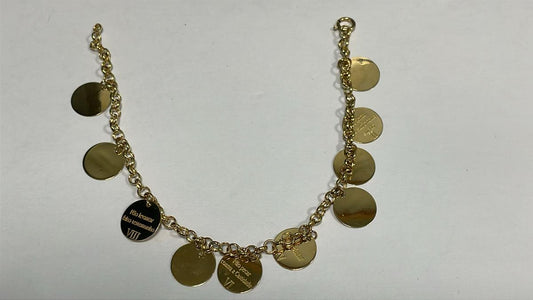 18K Yellow Gold 10  Commandments Bracelet