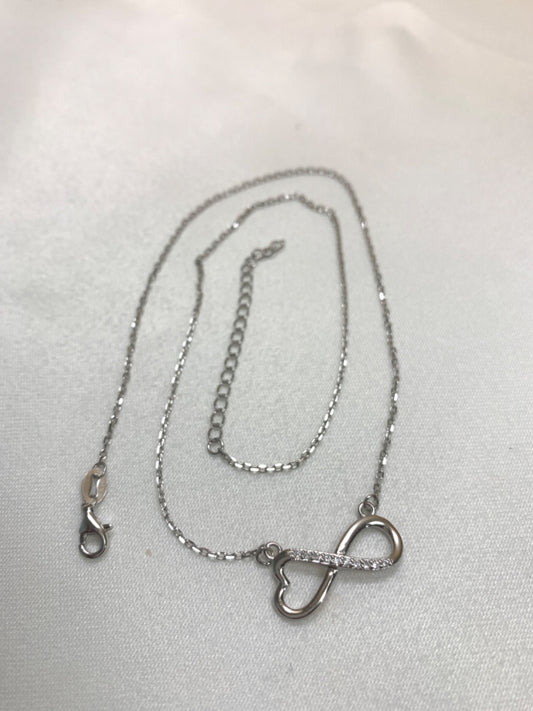 White Silver  Chain with CZ