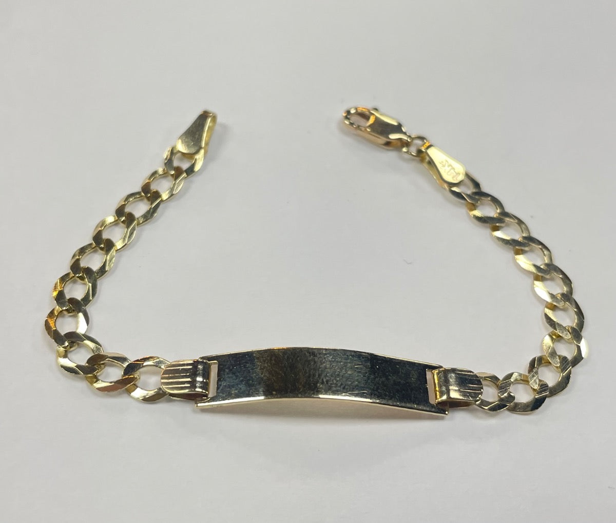 14K Yellow Gold ID Bracelet