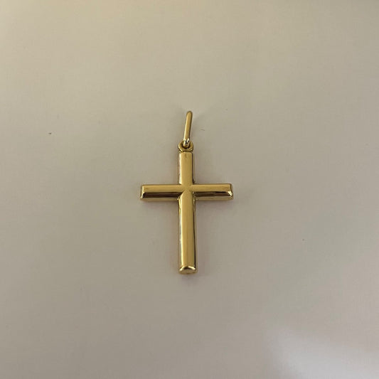 18K Yellow Gold Cross Pendant