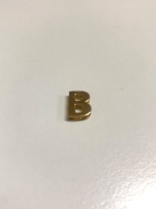 18K Yellow Gold B Pendant