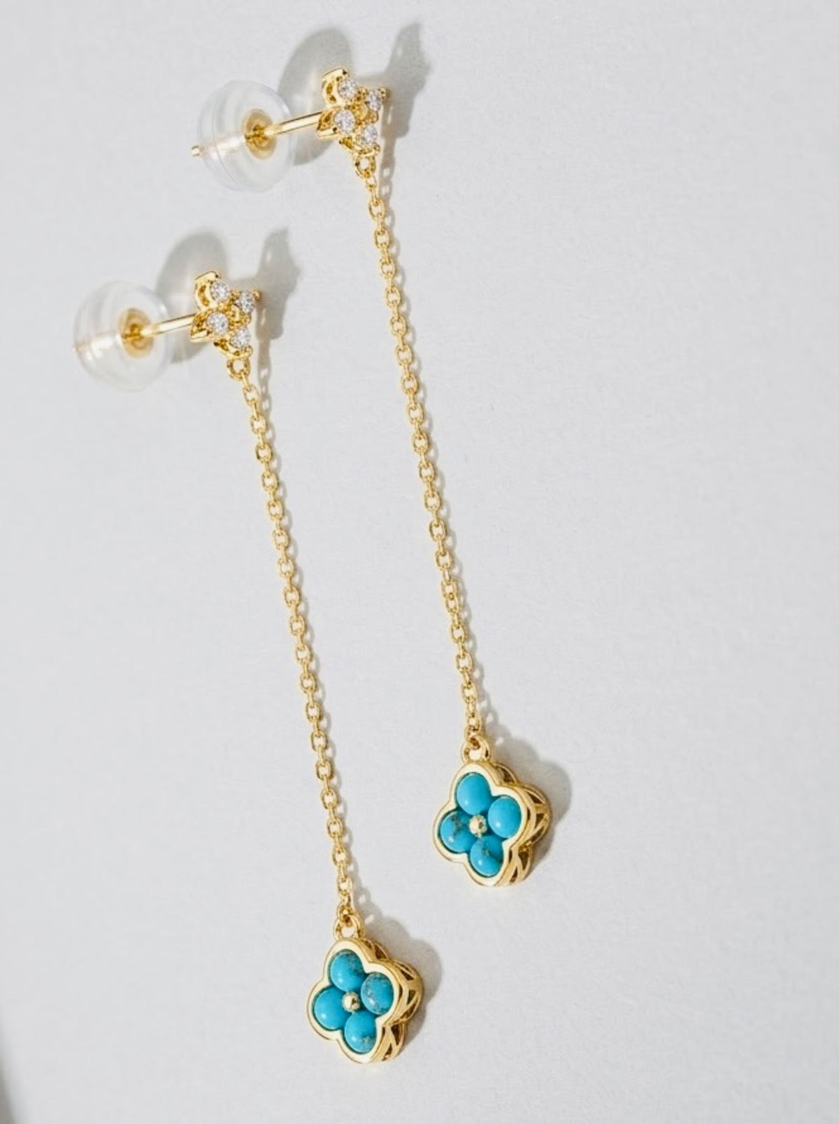 14K Yellow Gold  Earring with CZ