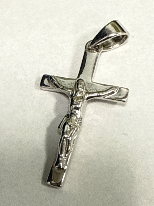 White Silver Cross  Pendant