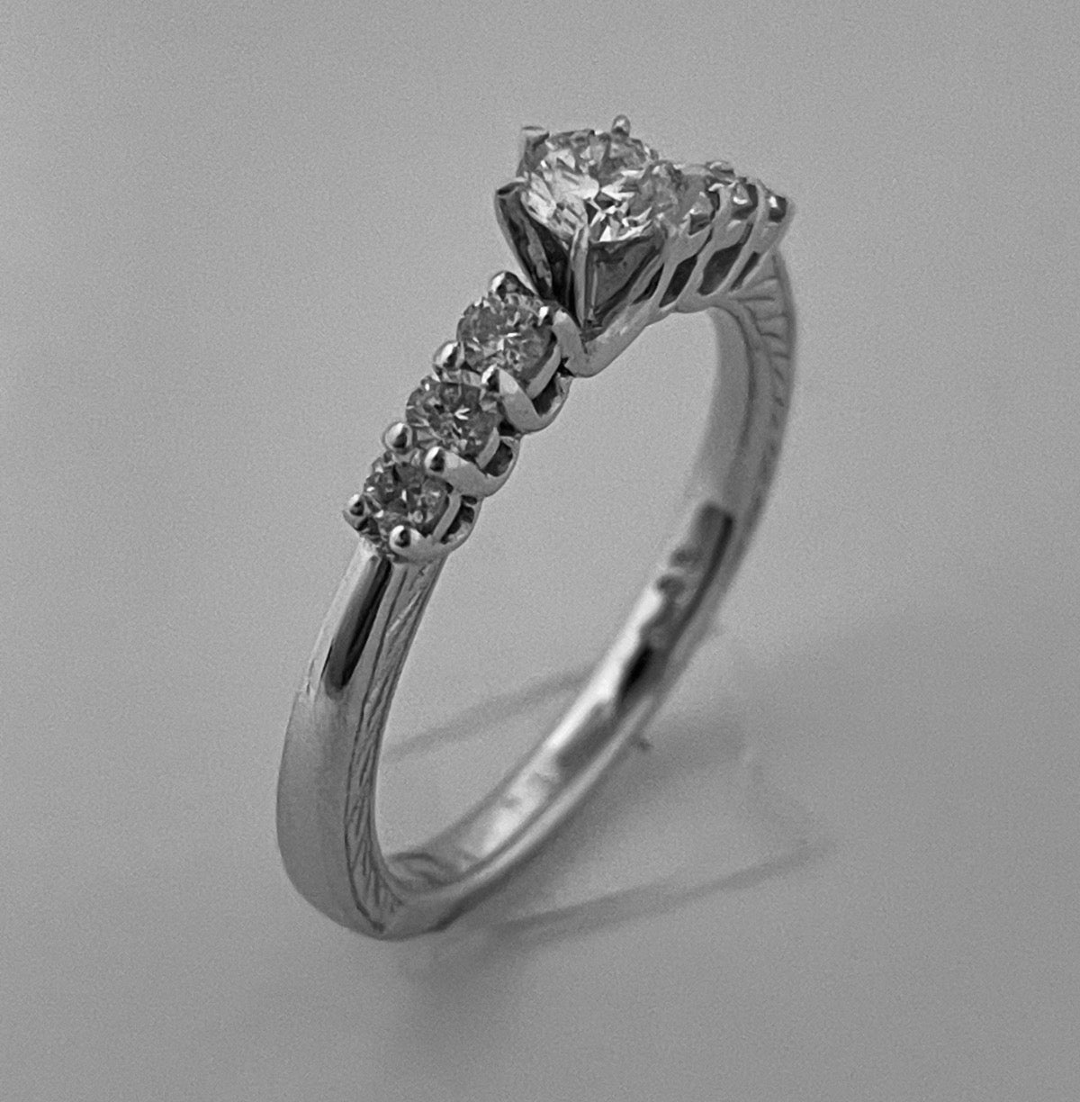 14K Yellow Gold  Engagement Ring with Diamond