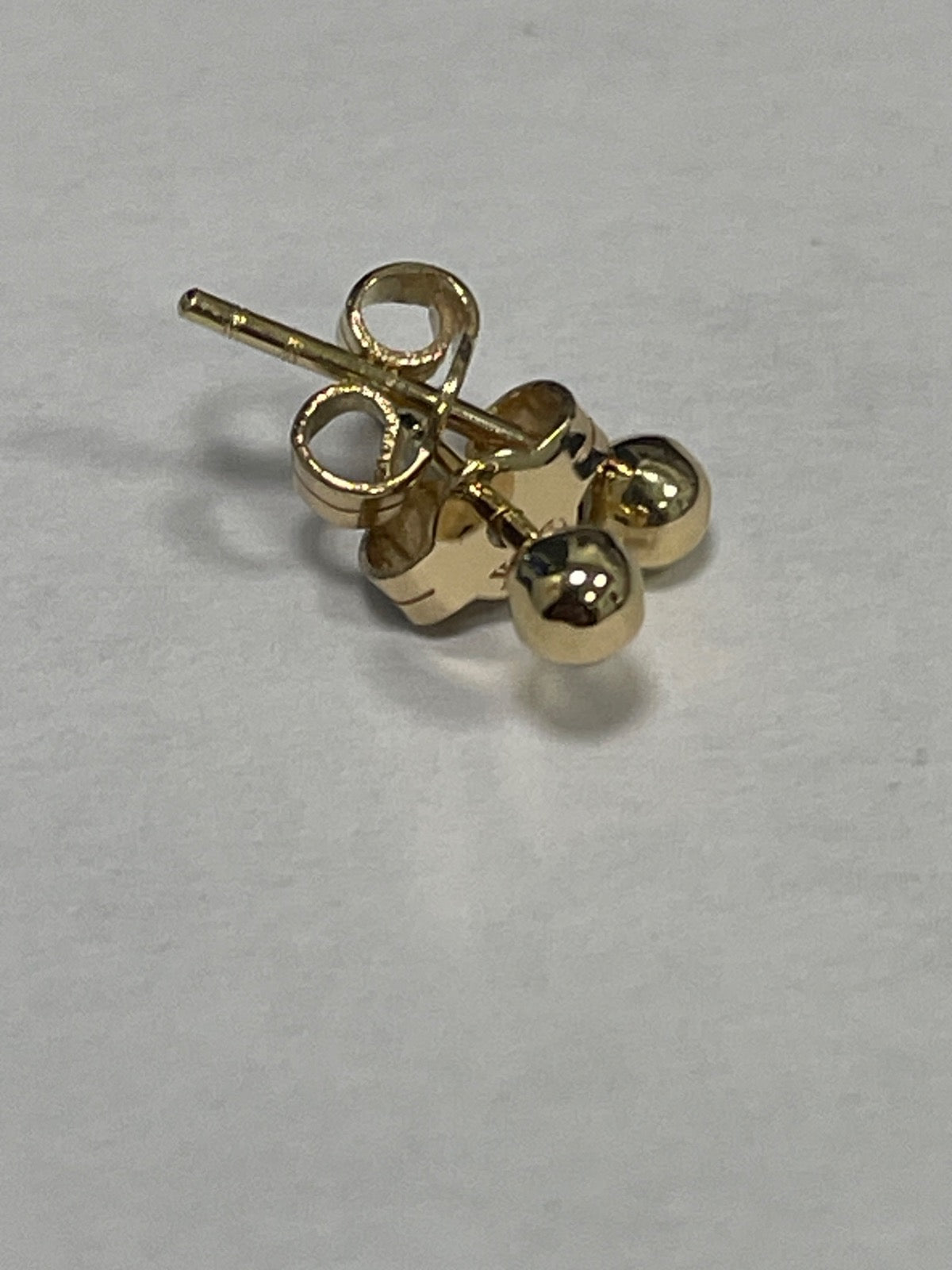 18K Yellow Gold Little Ball Earring