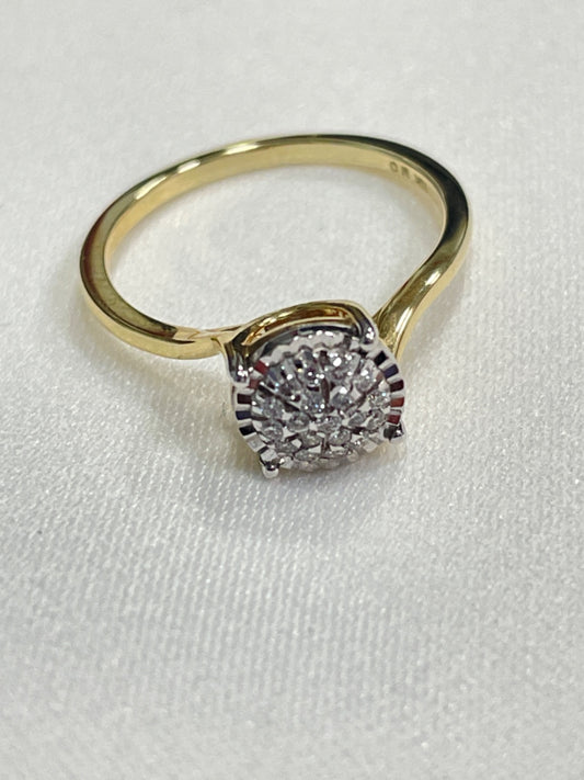 14K Yellow Gold  Engagement Ring with Diamond