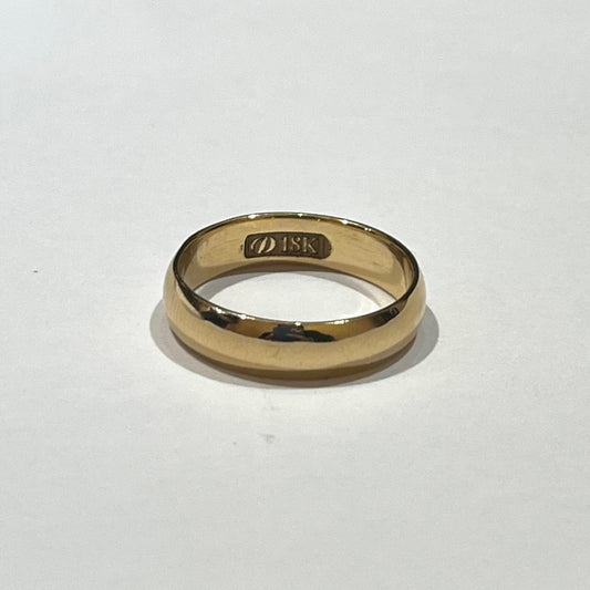 18K Yellow Gold  Wedding Band