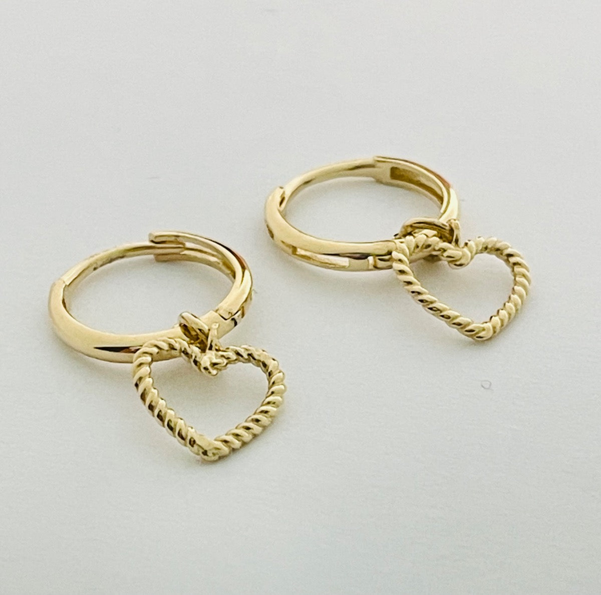 14K Yellow Gold Huggies  Earring