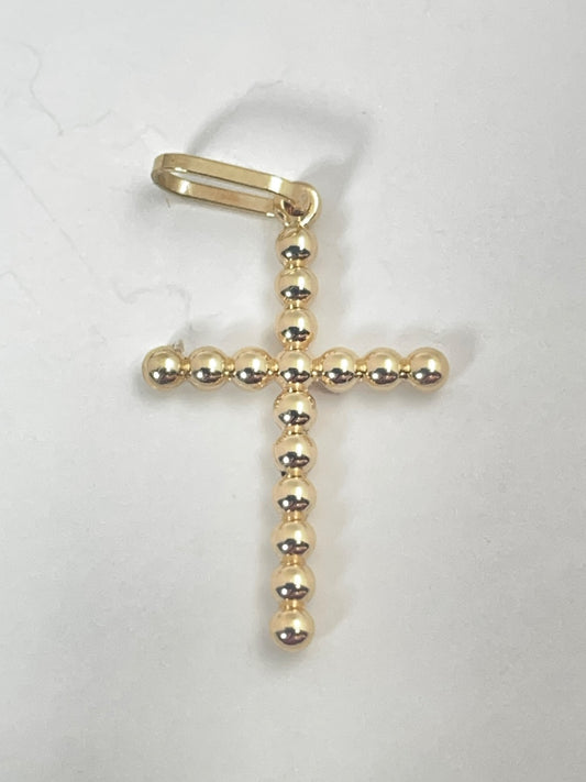 18K Yellow Gold Cross  Pendant