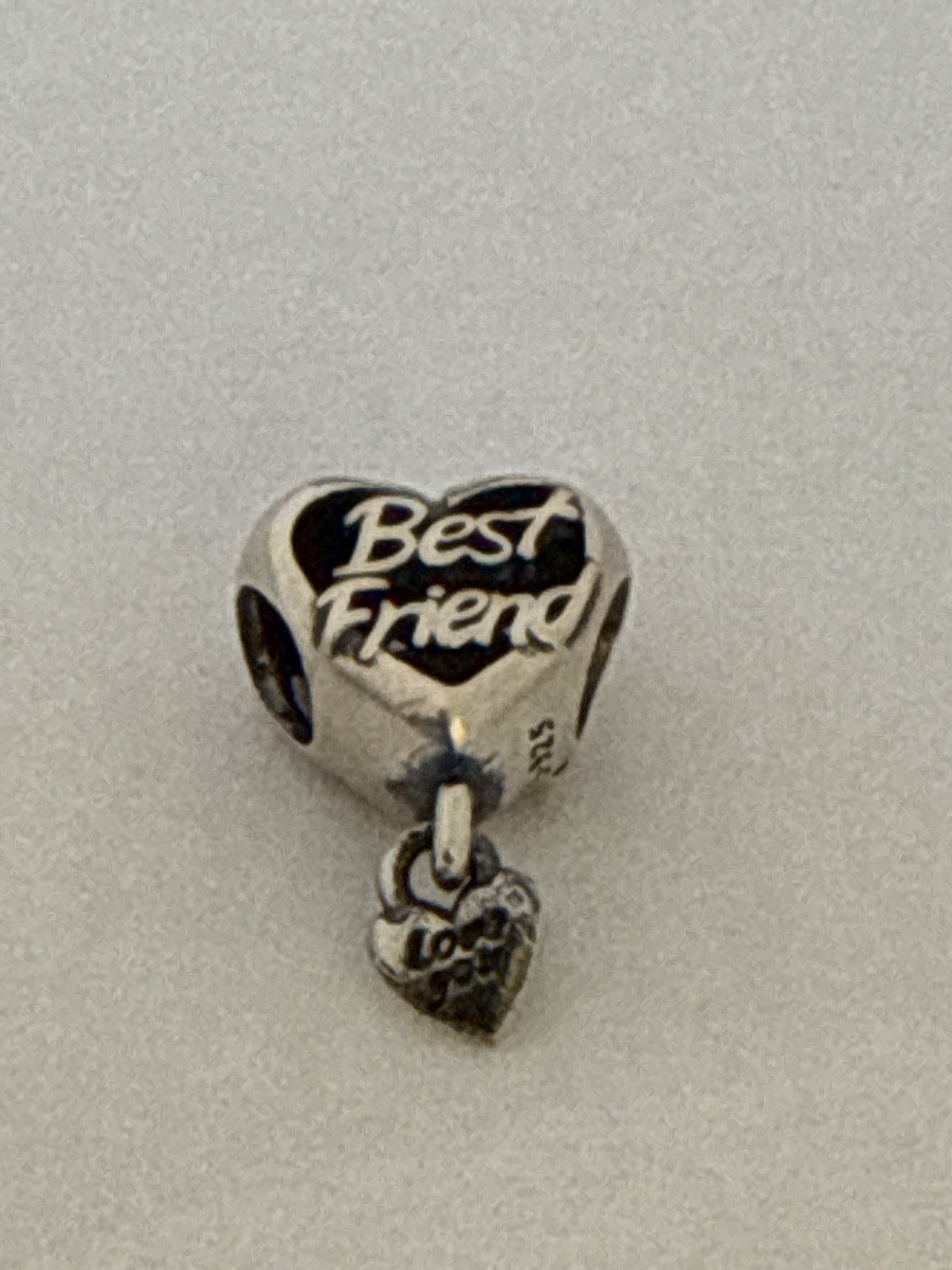 White Silver Pandora Charm