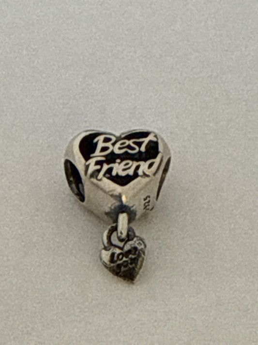 White Silver Pandora Charm
