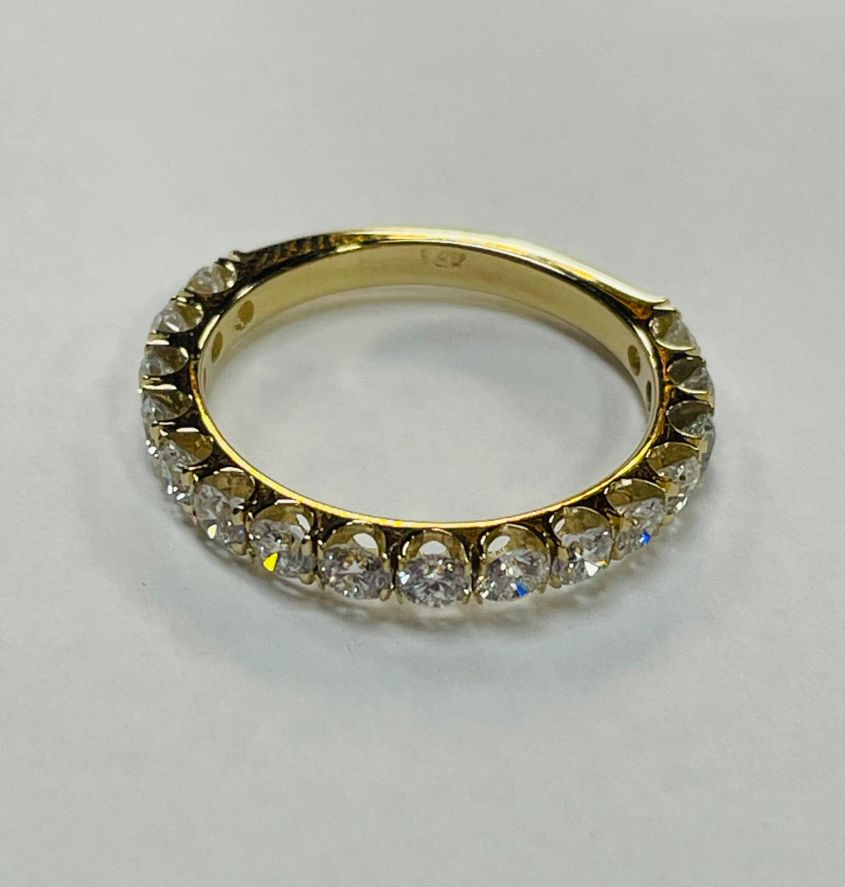 14K Yellow Gold  Ring with Lab Diamond