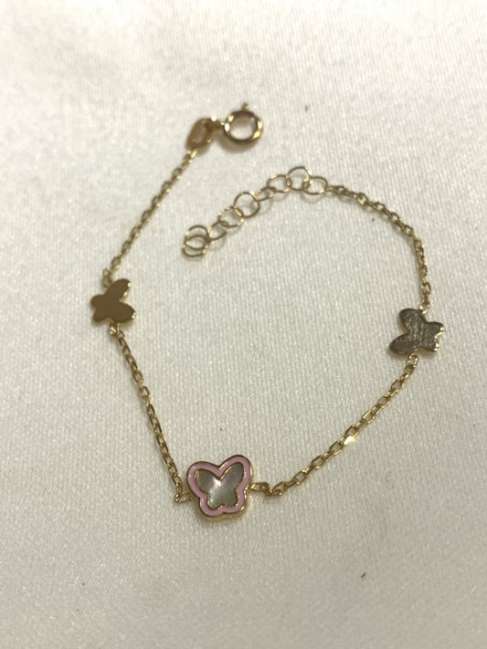 14K Yellow Gold  Baby Bracelet