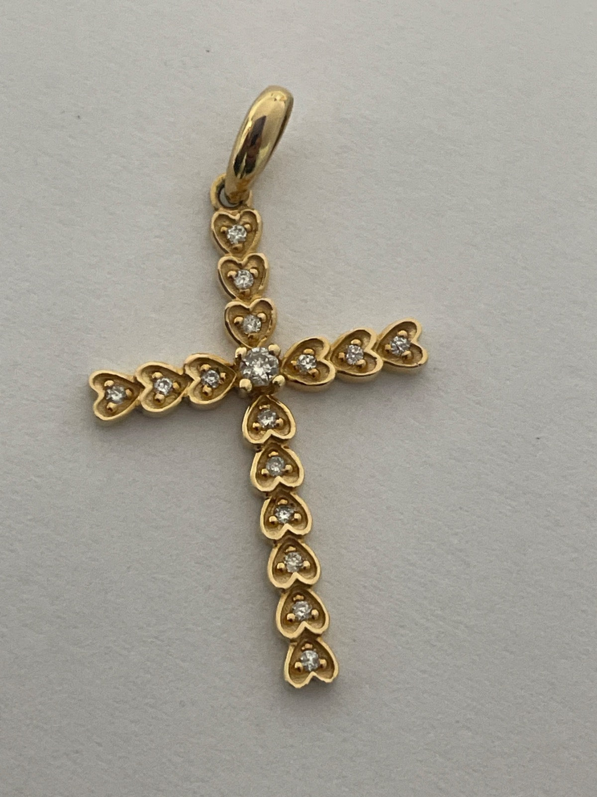 14K Yellow Gold  Pendant with Diamond