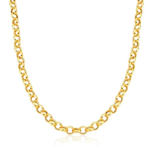 18K Yellow Gold Potuguese Link Chain