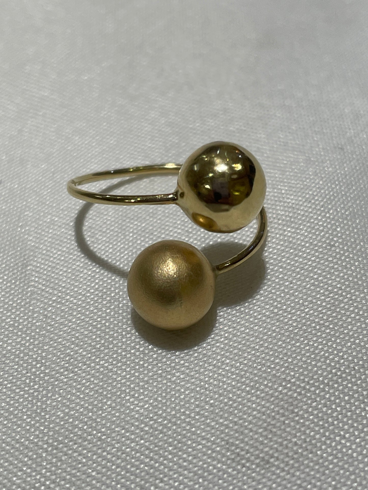 18K Yellow Gold Ball  Ring