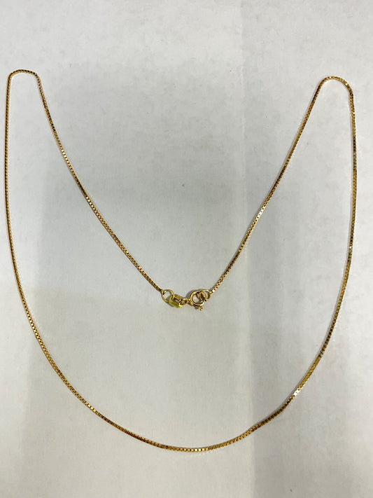 18K Yellow Gold Box Chain
