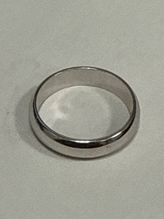 White Silver  Engagement Ring